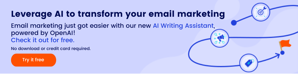 Callout CTA to try AI Writing Assistant