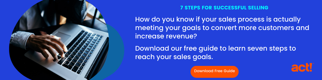 a callout to download our seven steps for successful selling guide