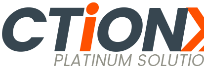 Action >>> Platinum solutions logo with orange coloring