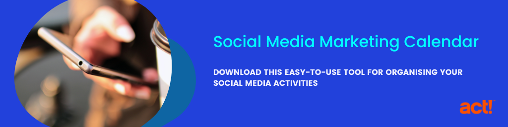 A callout with a CTA to download a Social Media Marketing Calendar