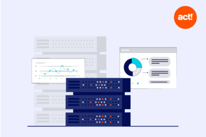 an illustration of of a technology and marketing metrics on a dashboard